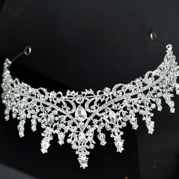 Wedding Tiara in Silver only - Picture 2 of 4